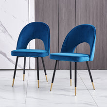 Load image into Gallery viewer, Ainpecca Dining Chairs Set of 2/4 Velvet Fabric Padded Seat Soft Thick Cushion 023MC
