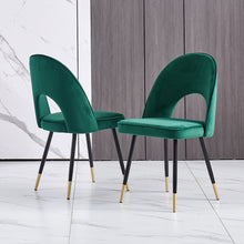 Load image into Gallery viewer, Ainpecca Dining Chairs Set of 2/4 Velvet Fabric Padded Seat Soft Thick Cushion 023MC
