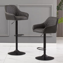 Load image into Gallery viewer, Cbmond Bar Stools（Adjustable Height Swivel Black Footrest）
