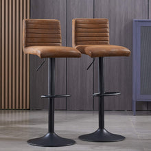 Load image into Gallery viewer, Ainpecca Bar Stools Set of 2 Velvet Chair Diamond Stitch 012MC
