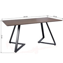 Load image into Gallery viewer, Ainpecca Dining Table Industrial Table Vintage Wood Suit 4-6 Velvet Chairs Dining Room Kitchen 005DC/A007MC
