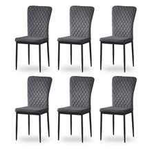 Load image into Gallery viewer, Ainpecca Dining Chairs Set of 4/6 Velvet Fabric Thickened Cushion Backrest with Metal Legs Lounge Home C127MC
