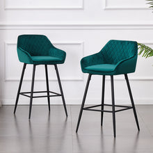 Load image into Gallery viewer, Cbmond Bar Stools  (Black Metal Legs)
