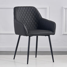 Load image into Gallery viewer, Ctmond Dining Chairs [Black Metal Legs]-[With armrest]
